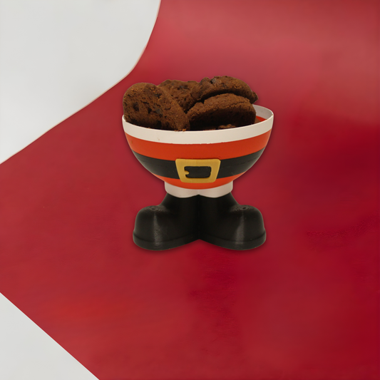 Santa Cookie Bowl