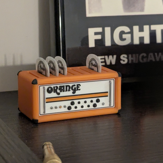 Orange amp pick holder